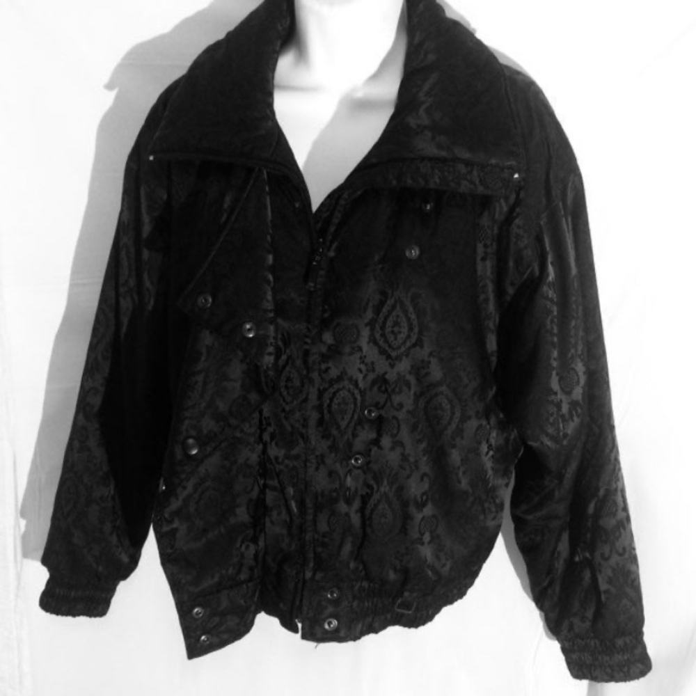 Black Patterned Jacket - image 1